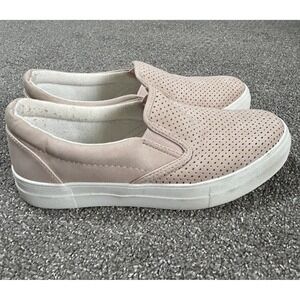 Soda Croft Women's Slip On Faux Suede Leather Loafers | Blush Pink | Size 9